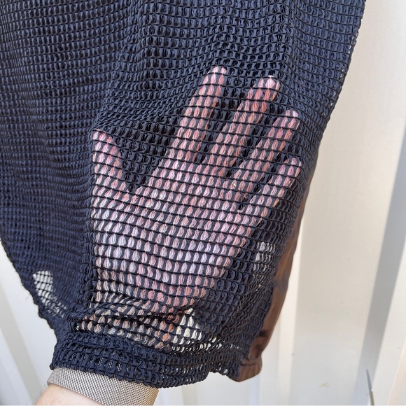 Ariat Blouse Black Mesh Silk Racerback Womens Sleeveless Large L - Picture 5 of 9